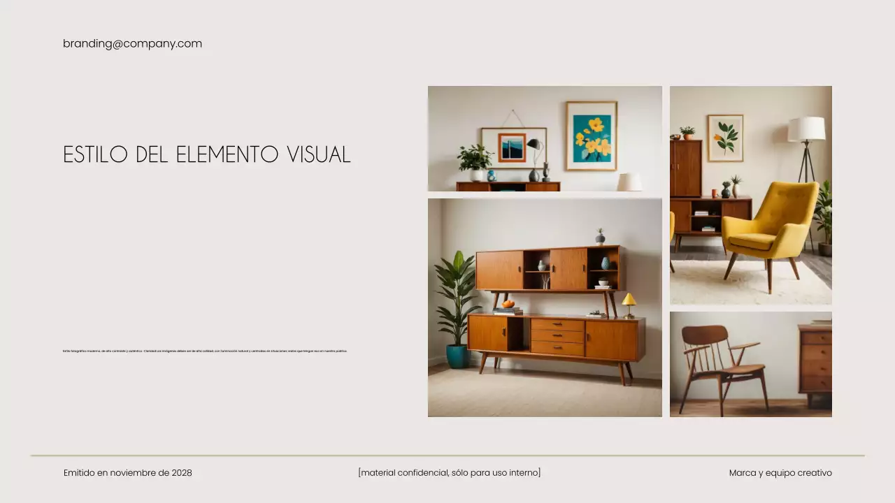 guía de la marca beige modern