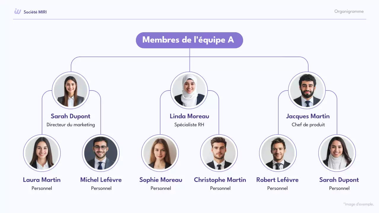 collection d'organigrammes modernes de couleur mauve