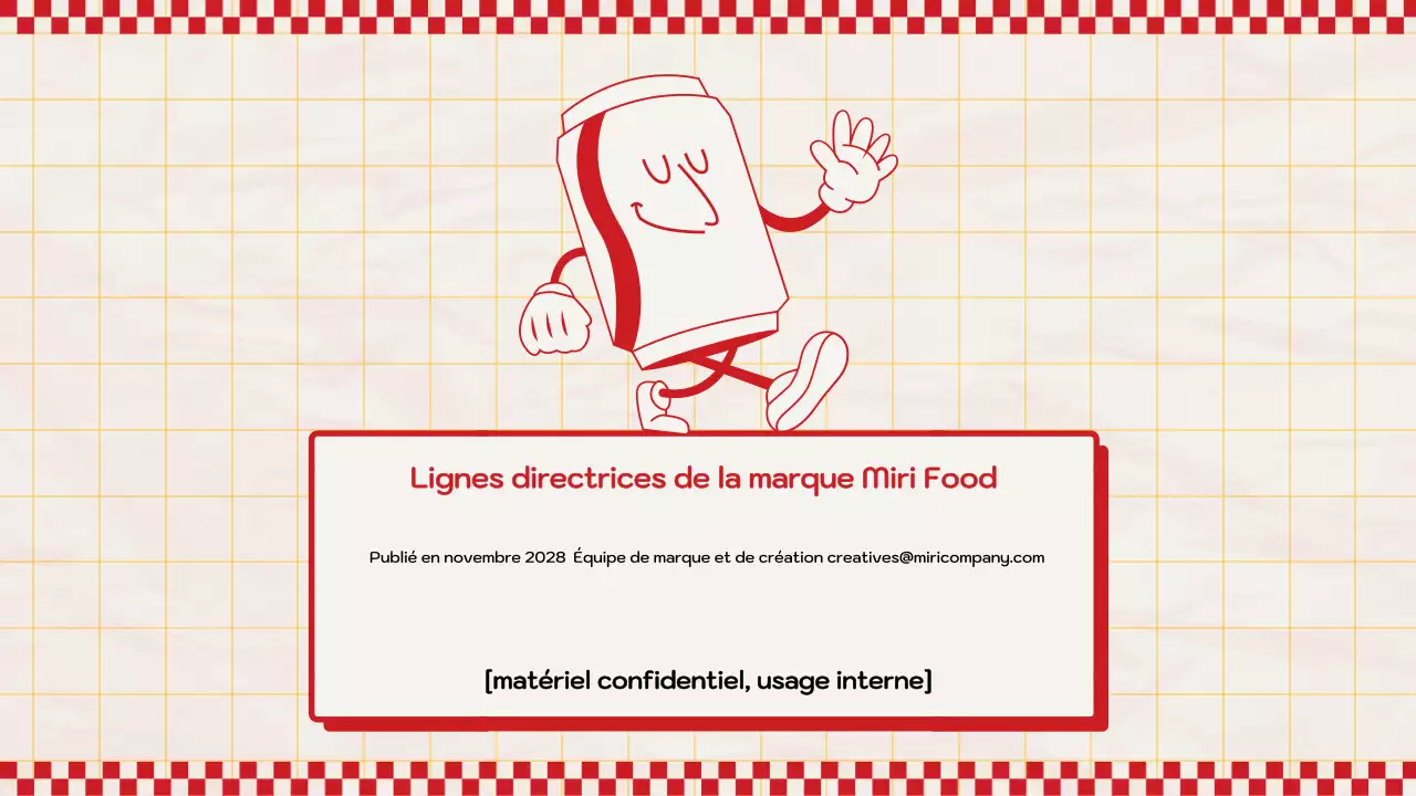 ligne directrice de la marque red retro