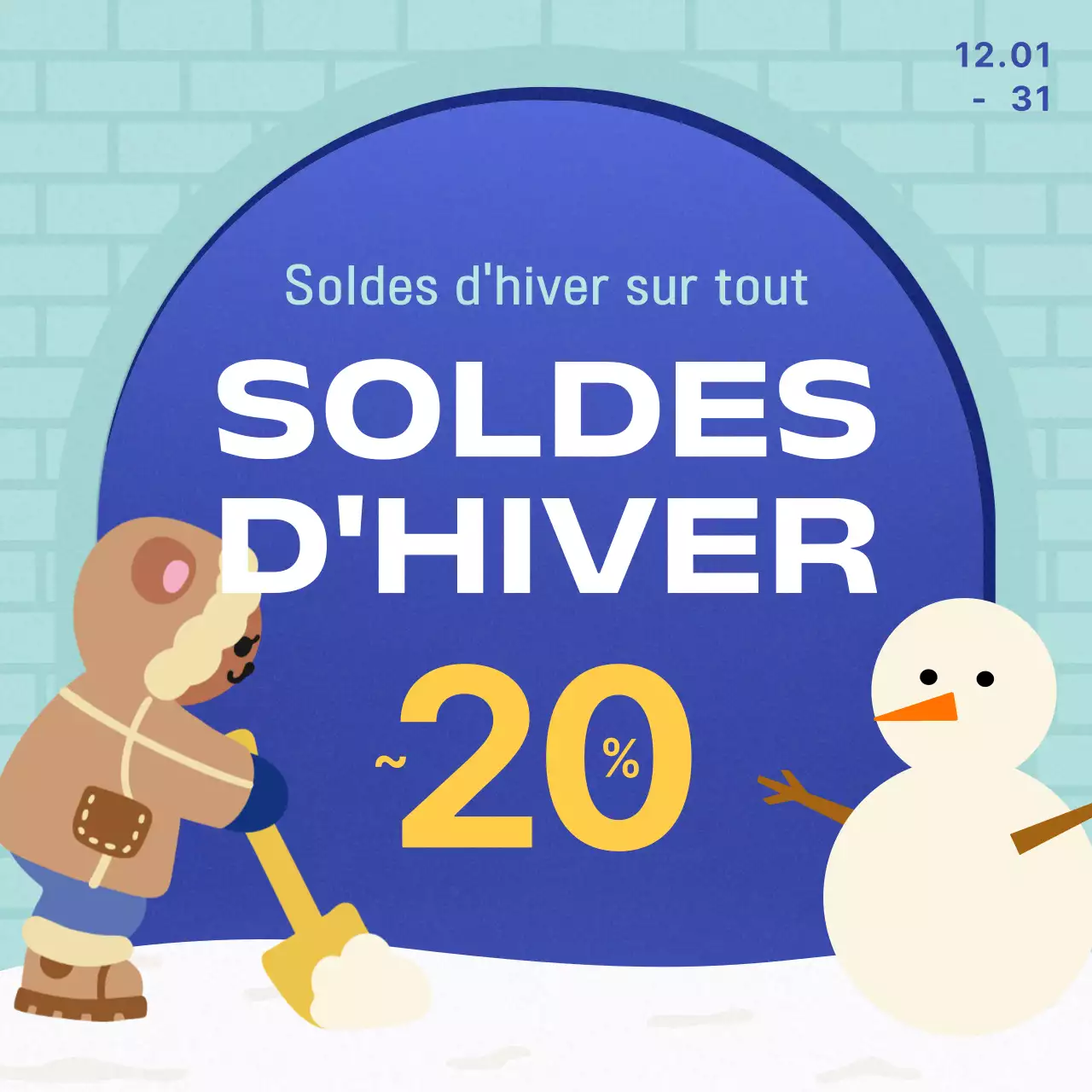Faites la promotion de vos événements hivernaux en bleu clair
