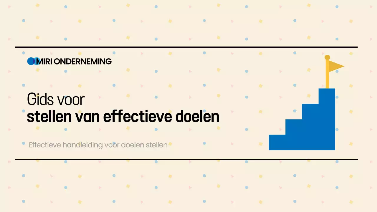 Beige Handleiding voor het stellen van doelen