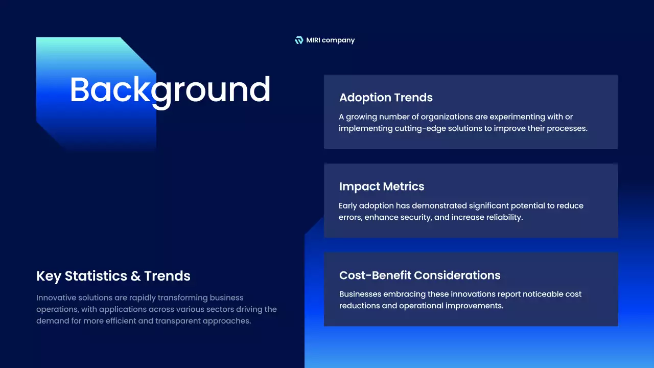 블루 모던 테크놀로지 프리젠테이션