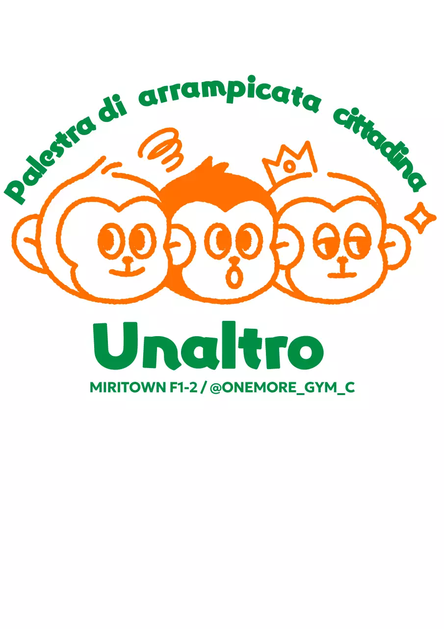 Logo di allenamento kitsch con illustrazione di scimmia