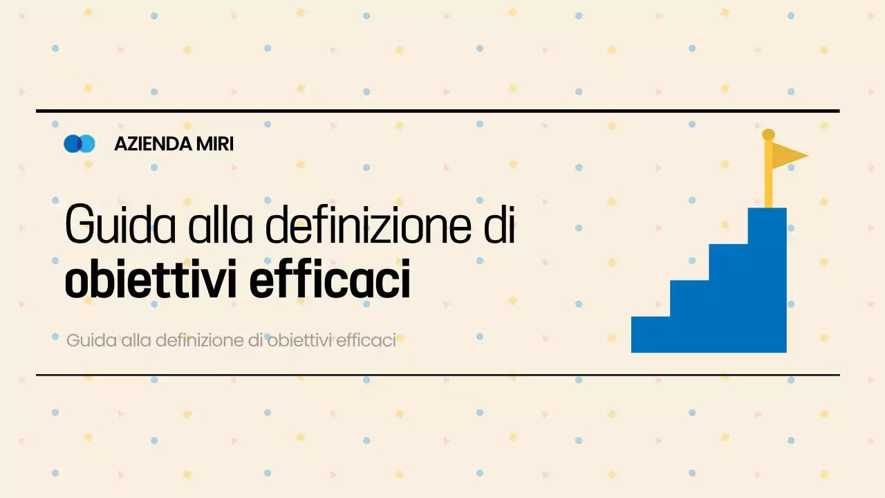 Guida alla definizione degli obiettivi Beige Neat