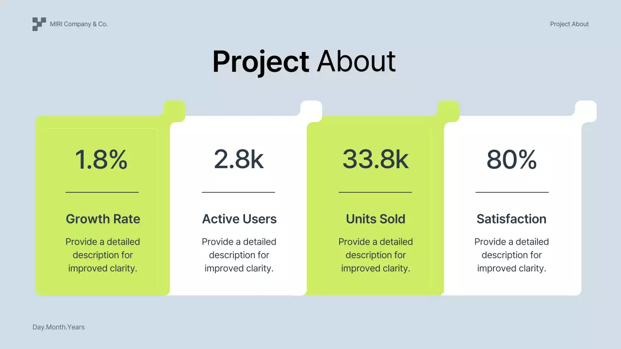 녹색 기하학적 전략 제안 프레젠테이션