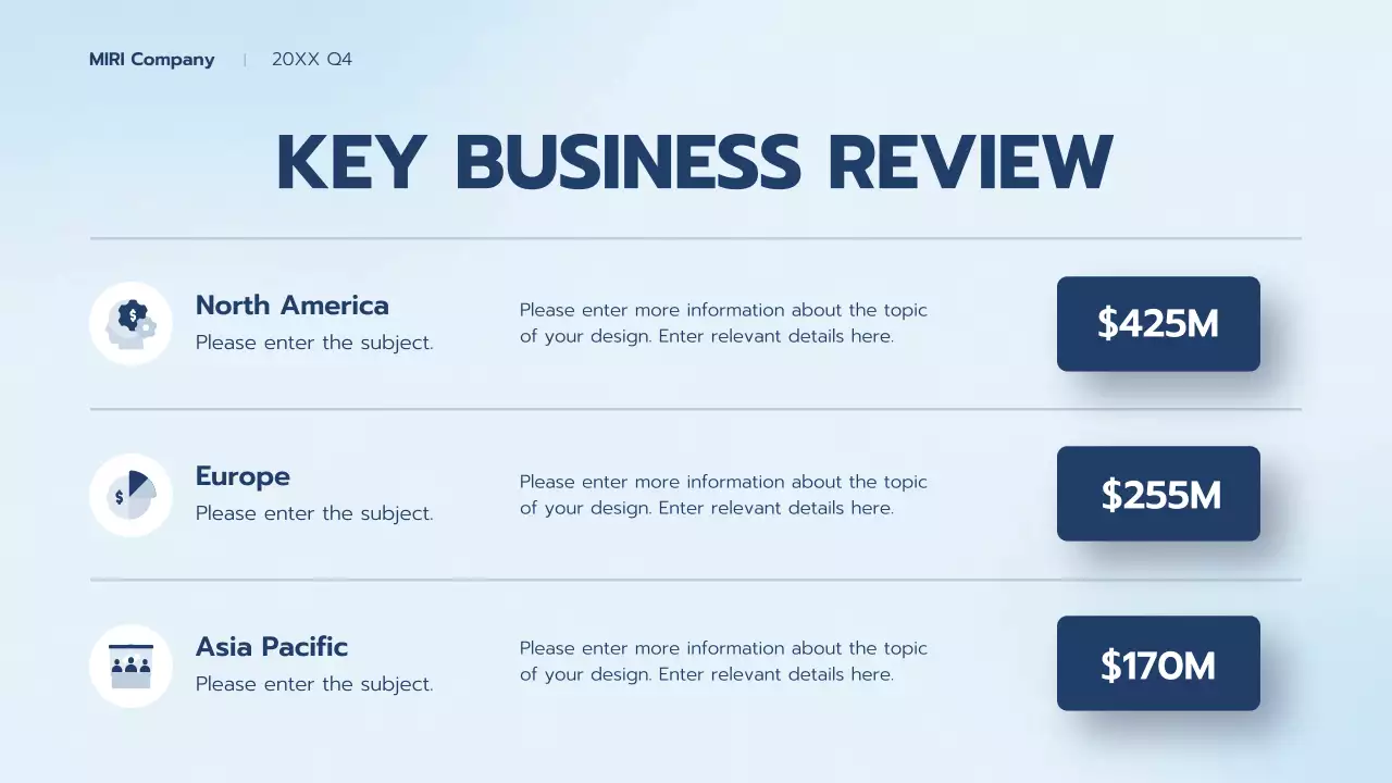 Blue Professional Business Report Presentation