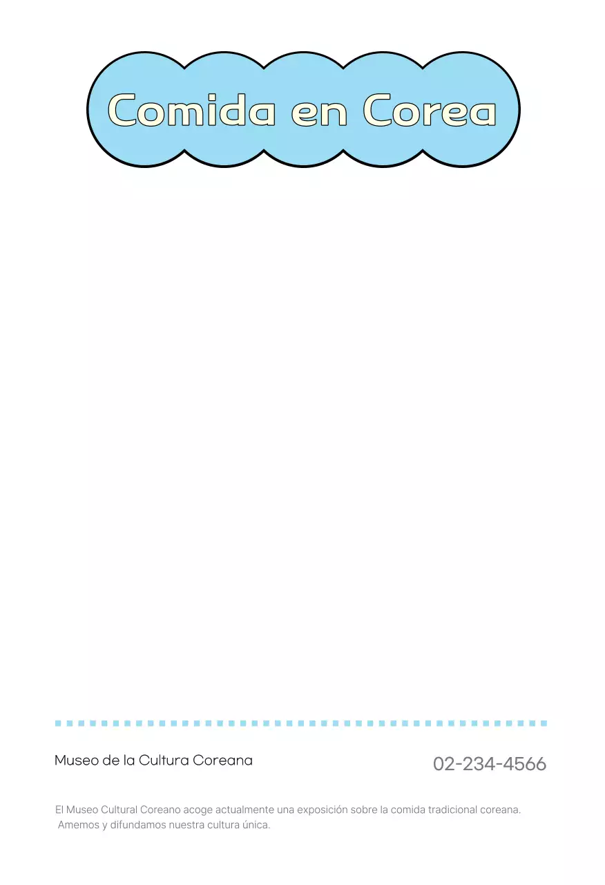 Postal de comida tradicional naranja