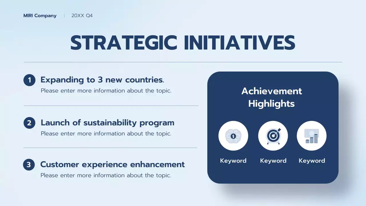 Blue Professional Business Report Presentation