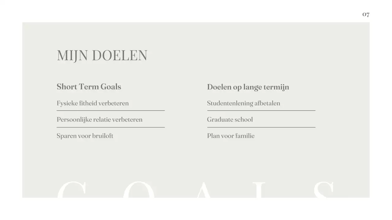 Schoon esthetisch Over mij profiel introductie presentatie voor professionals