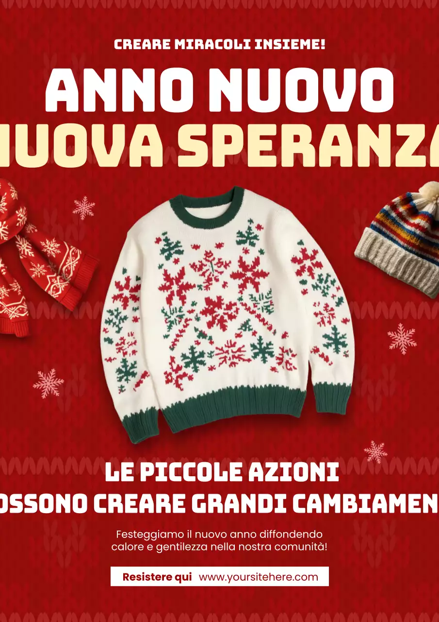 invito festivo rosso