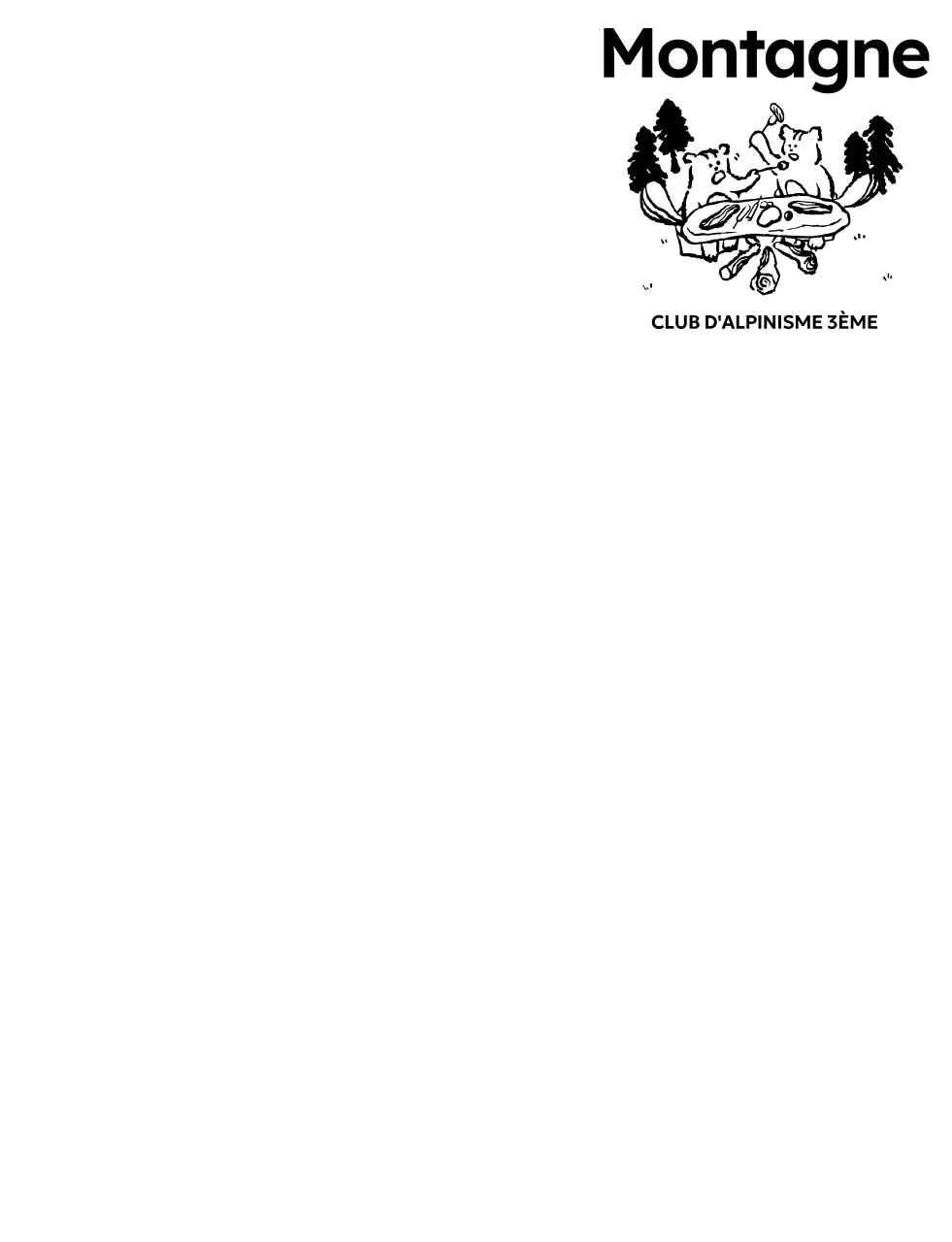 Promouvoir un club de randonnée vintage avec l'illustration d'un écureuil campeur