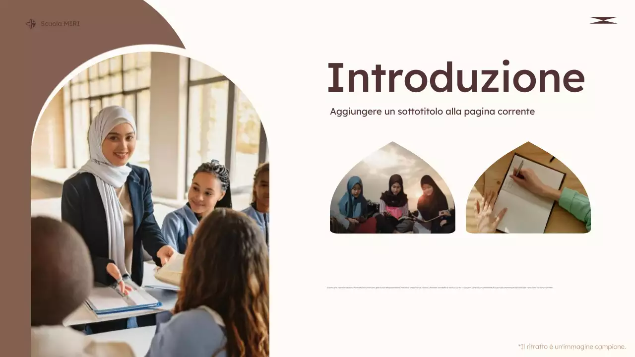 classe di educazione moderna beige