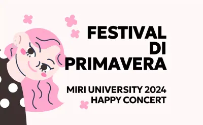 Un evento rosa e carino per la festa di primavera con simpatiche illustrazioni