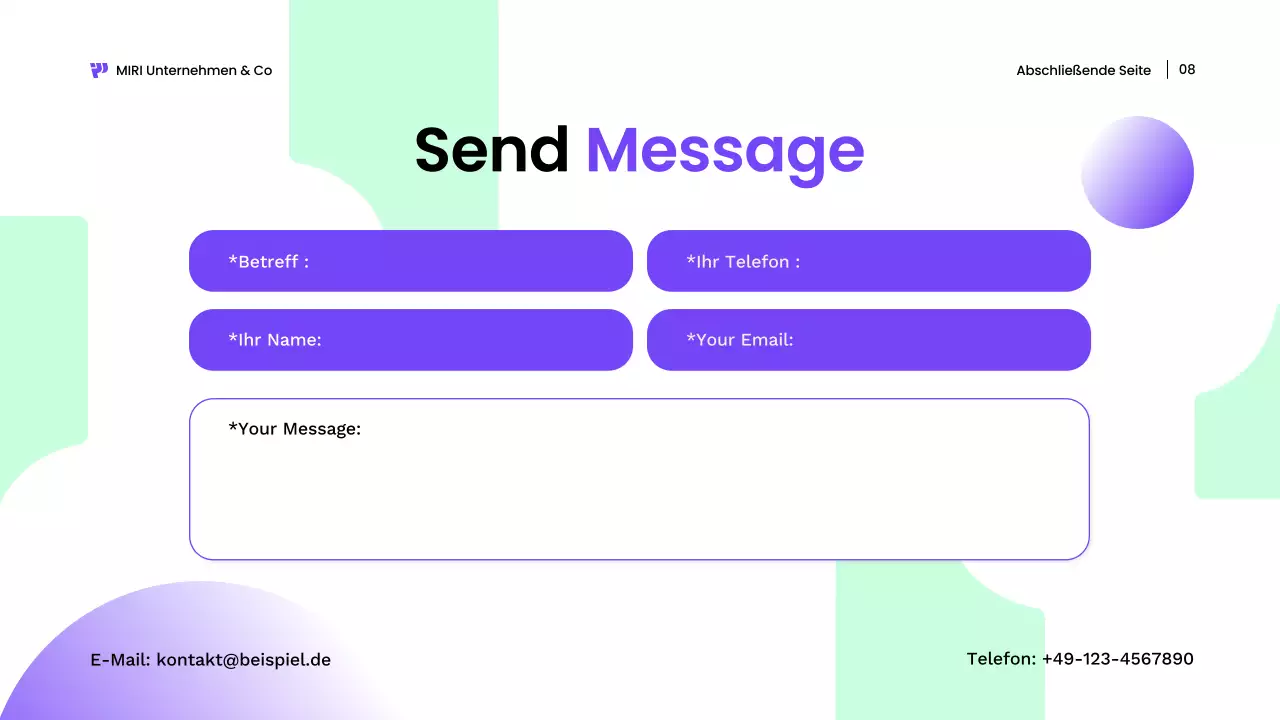 grüne moderne Multimedia-Förderung