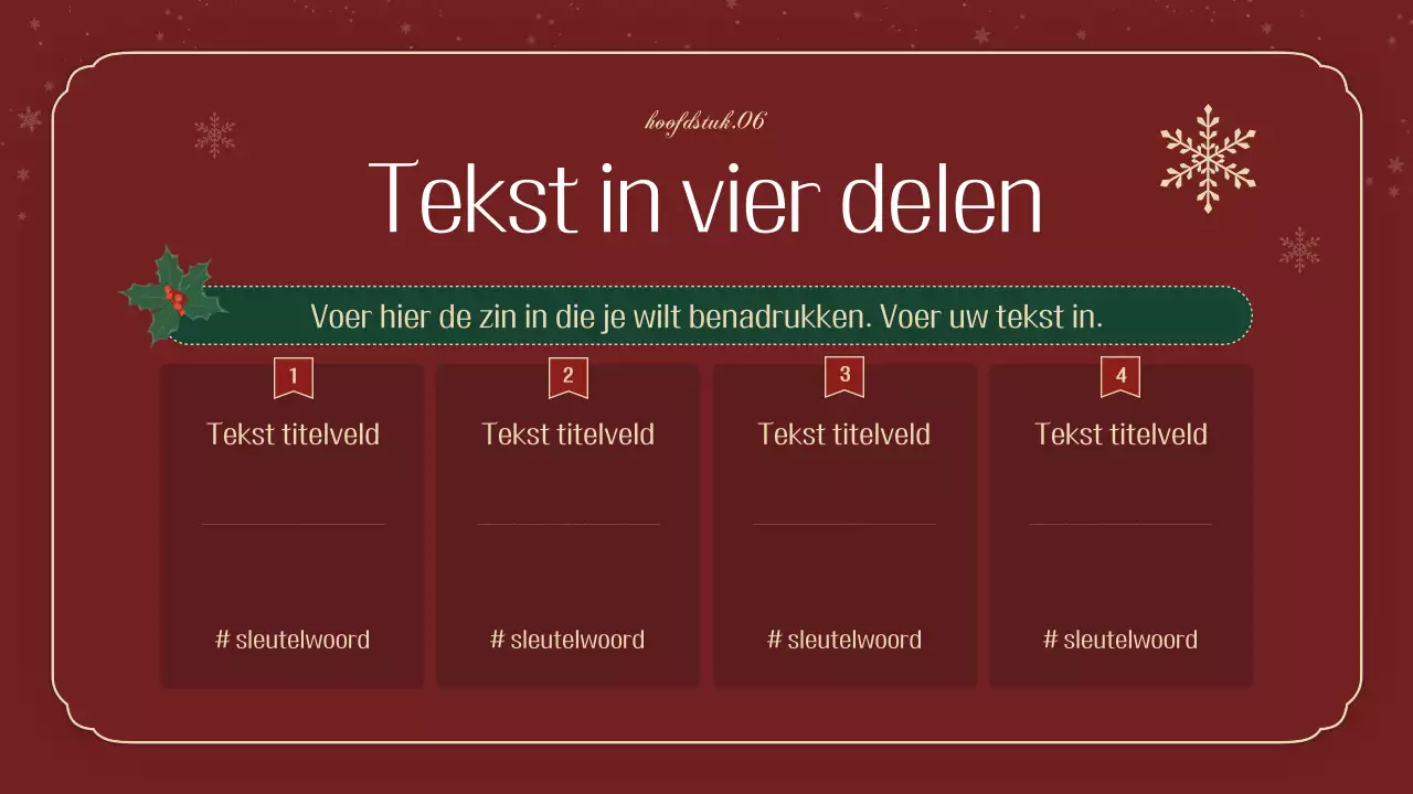Een luxe kerstplanner in groen