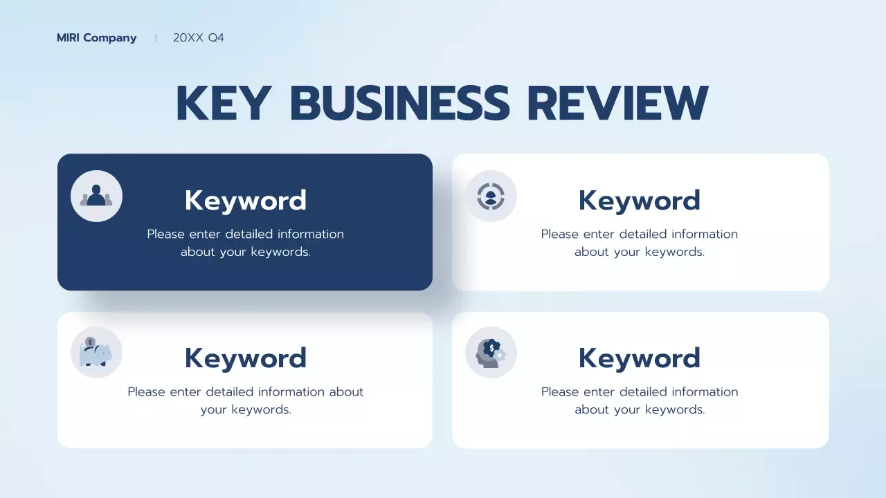 Blue Professional Business Report Presentation