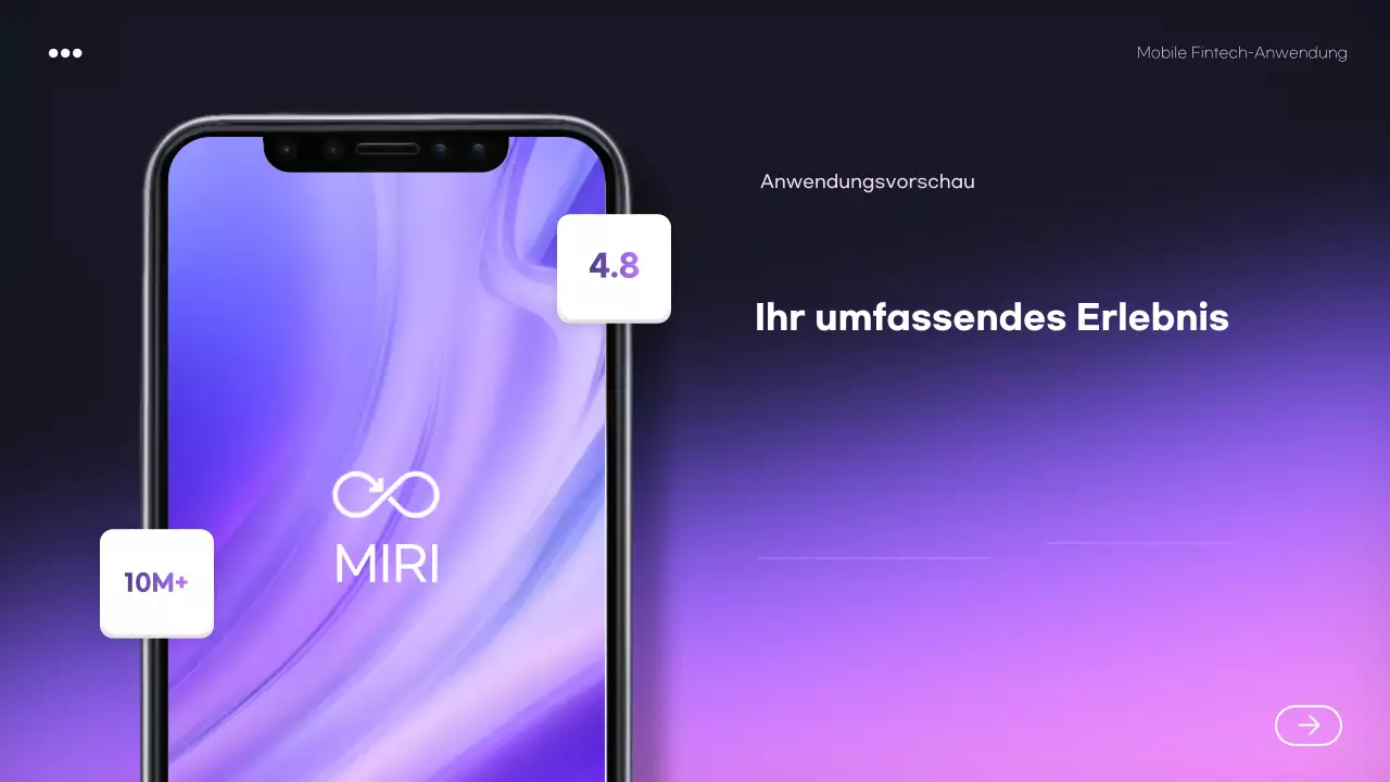 lila moderne Fintech-Förderung