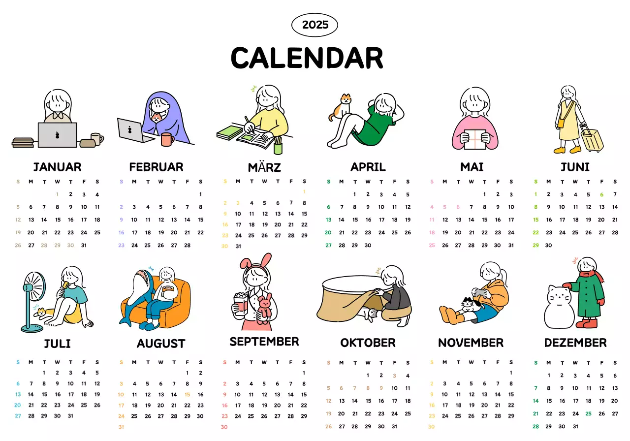 Ein schöner Kalender