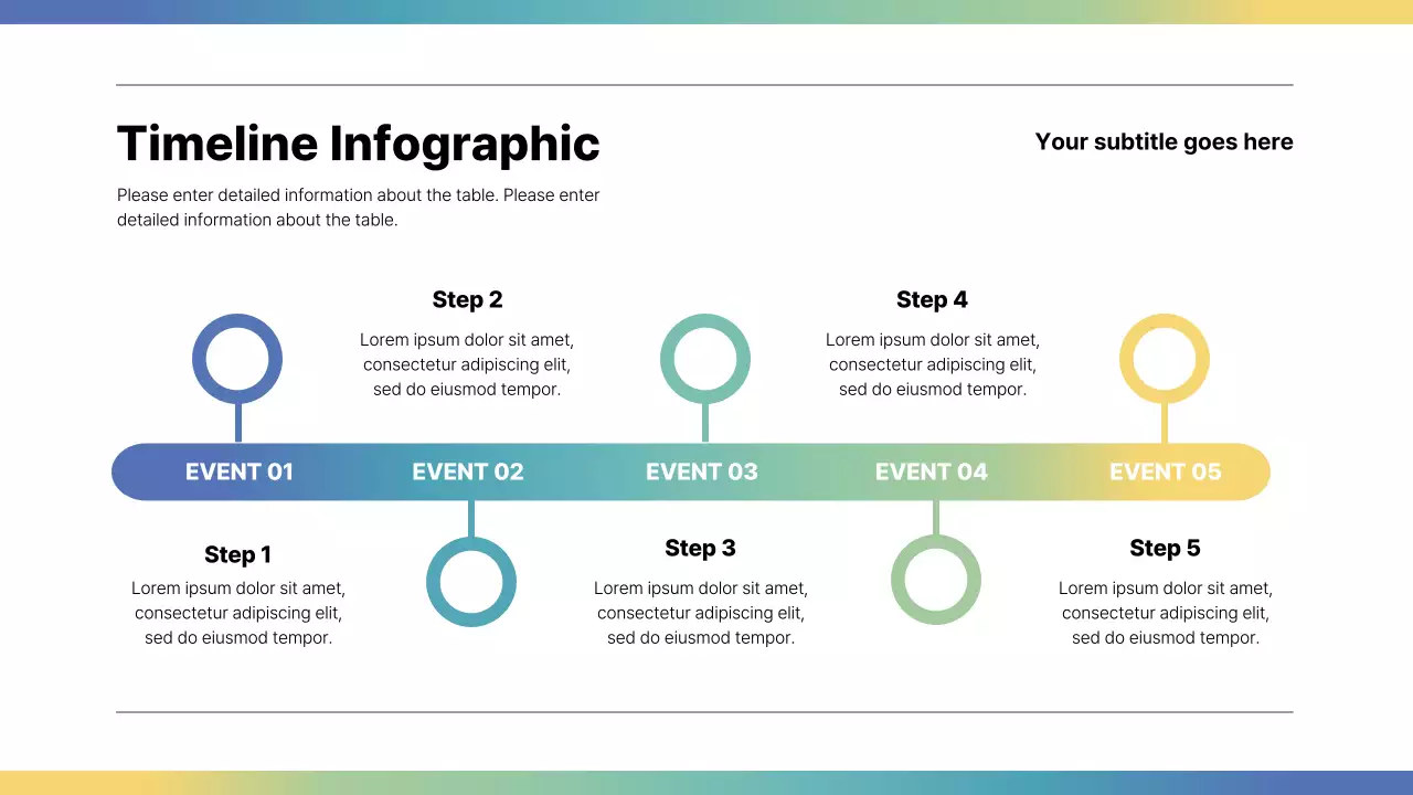 Rainbow Minimal Timeline Presentation