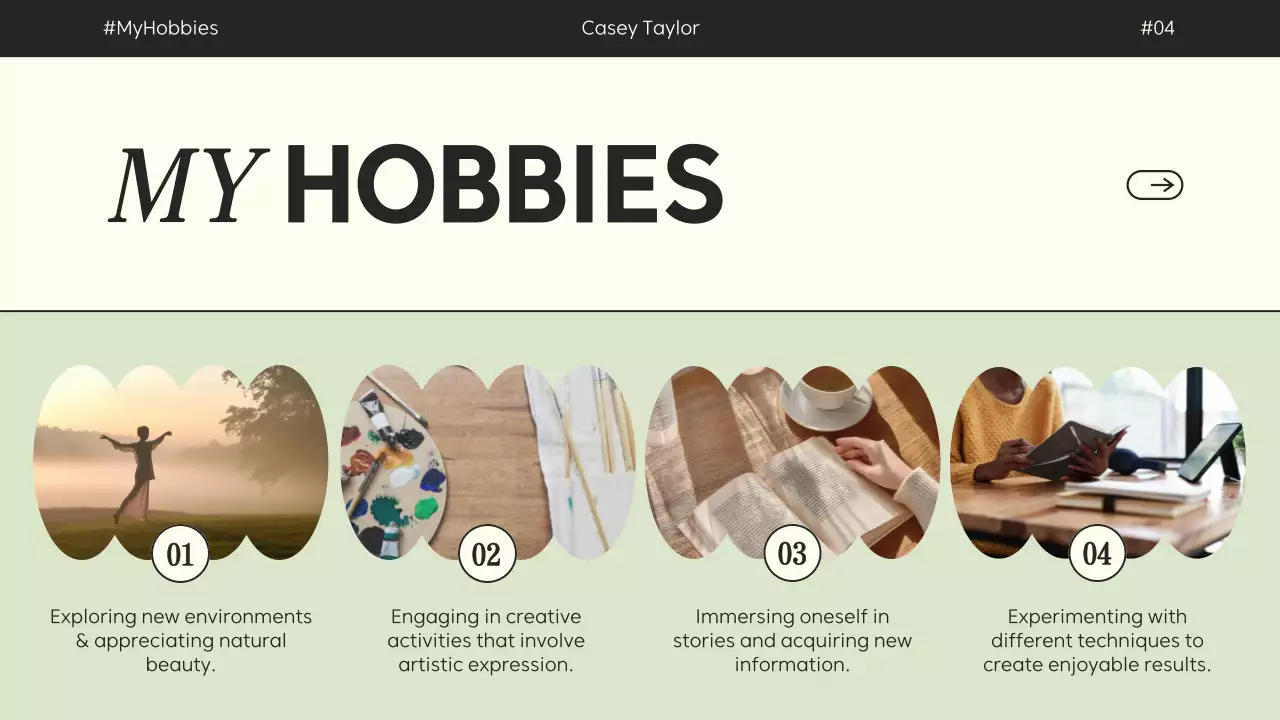 Apresentação pessoal moderna bege