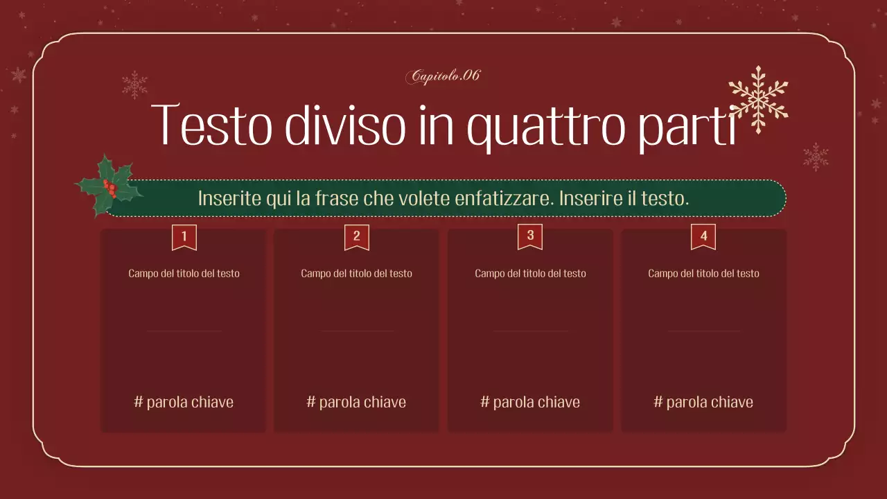 Un lussuoso planner natalizio in verde