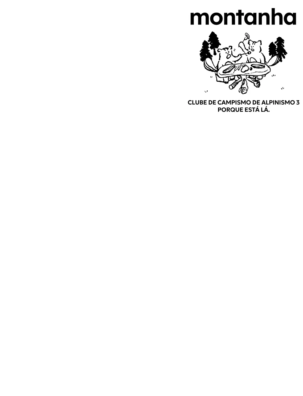 Promover um clube de caminhadas vintage com uma ilustração de um esquilo a acampar