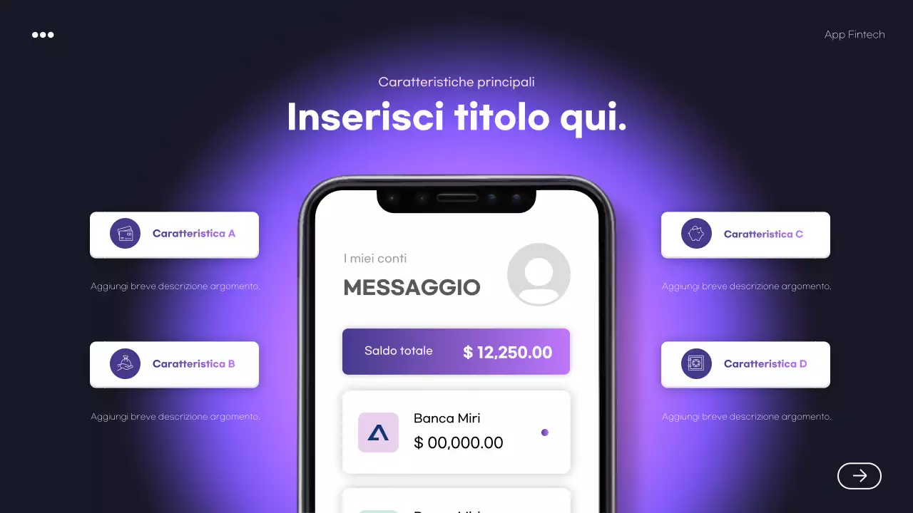 promozione fintech moderna viola