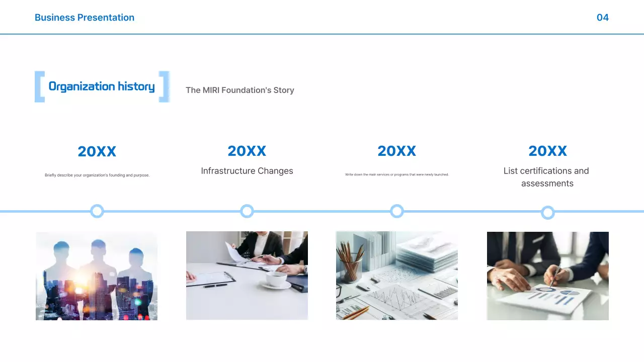 Blue Modern Business Report Presentation