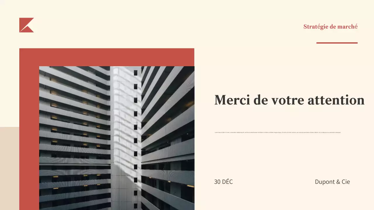 Plan d'affaires Red Modern