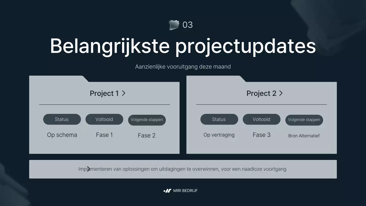 grijs modern bedrijfsrapport