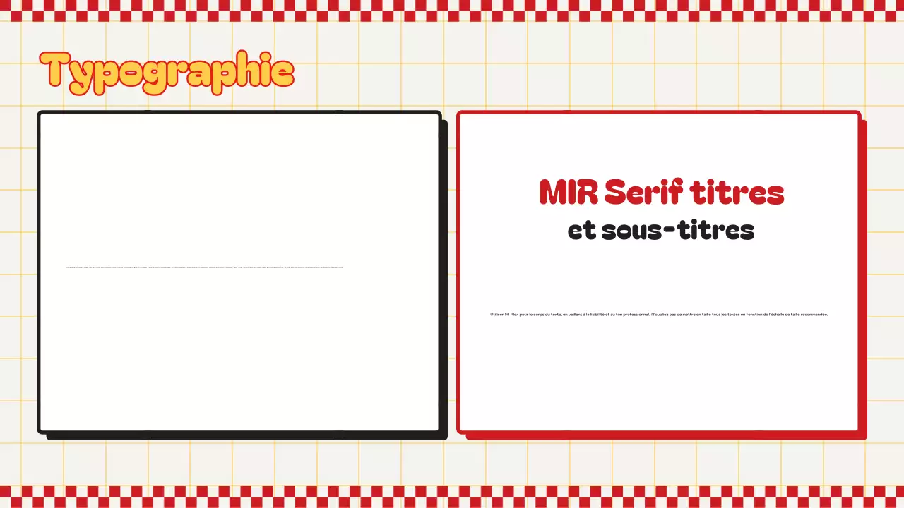 ligne directrice de la marque red retro