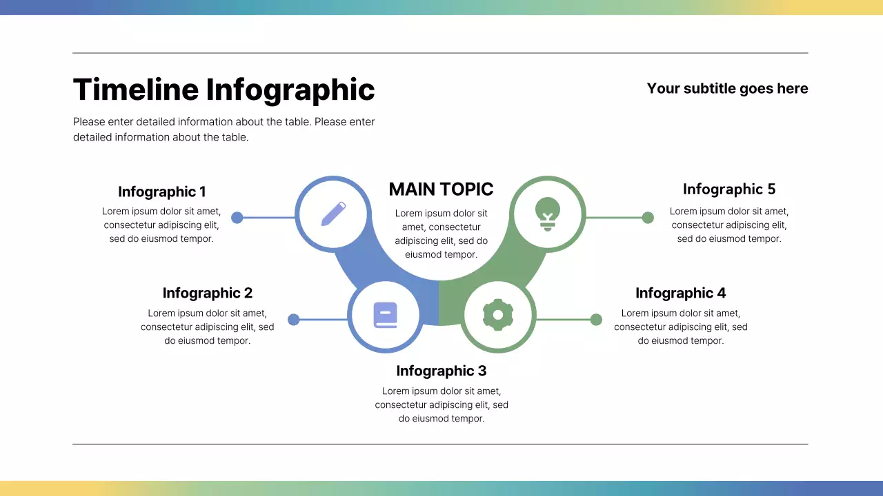 Rainbow Minimal Timeline Presentation