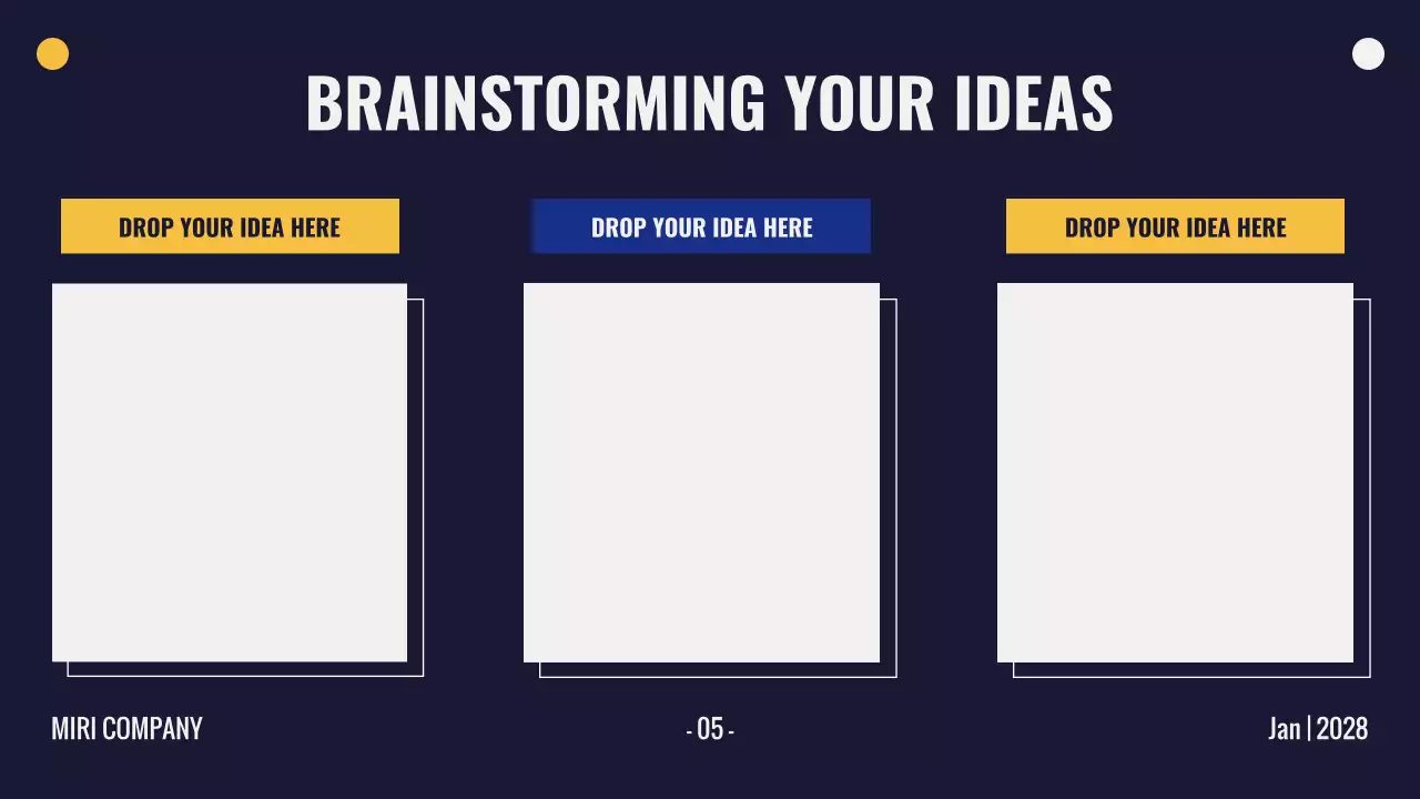 Blue Modern Brainstorming Presentation