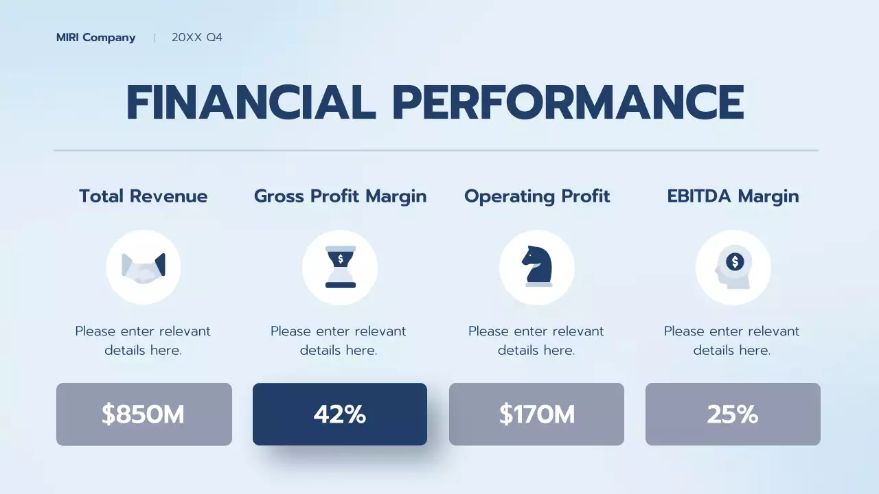 Blue Professional Business Report Presentation