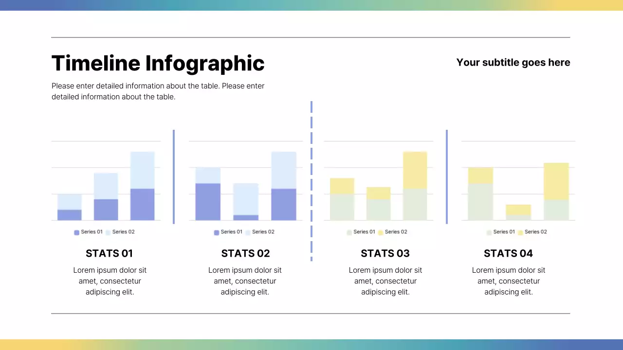 Rainbow Minimal Timeline Presentation