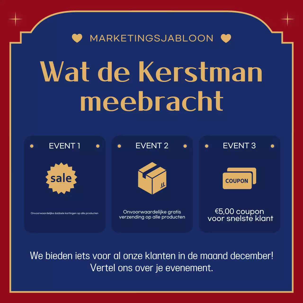 Rode gezellige kerstactie