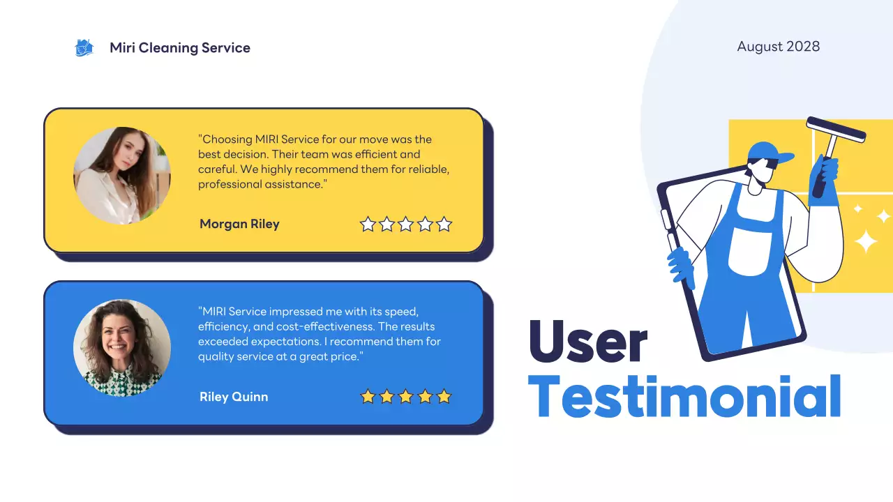 Blue Modern Cleaning Presentation