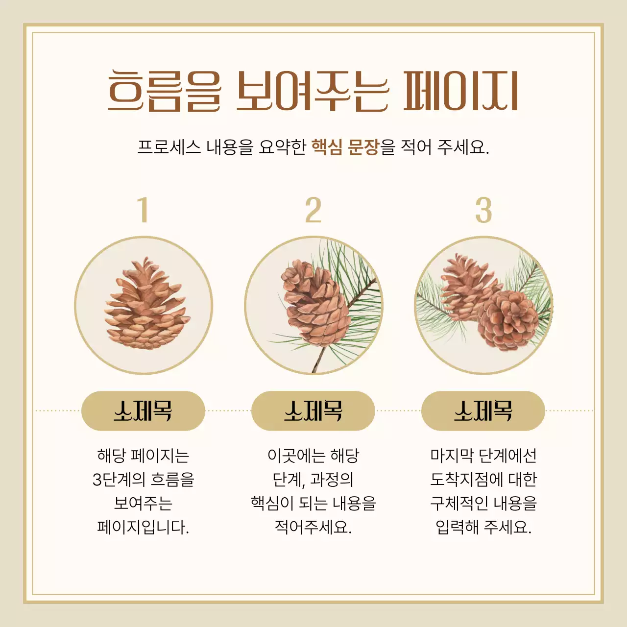 베이지 심플 디자인 엽서