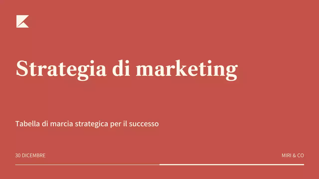 Piano aziendale Red Modern