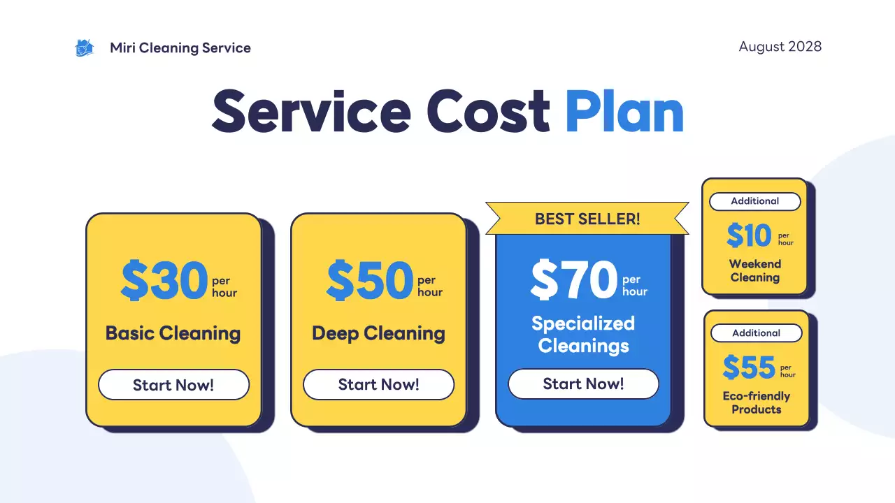 Blue Modern Cleaning Presentation