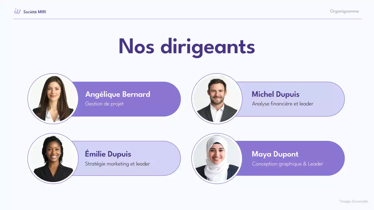 collection d'organigrammes modernes de couleur mauve