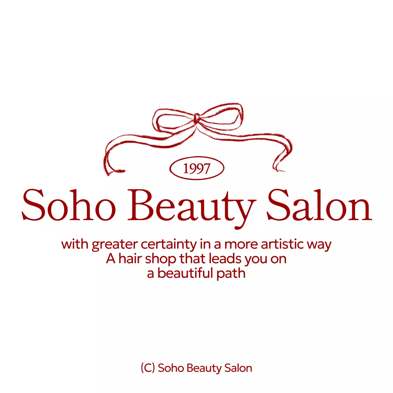 Promosikan Toko Kecantikan Sederhana Merah