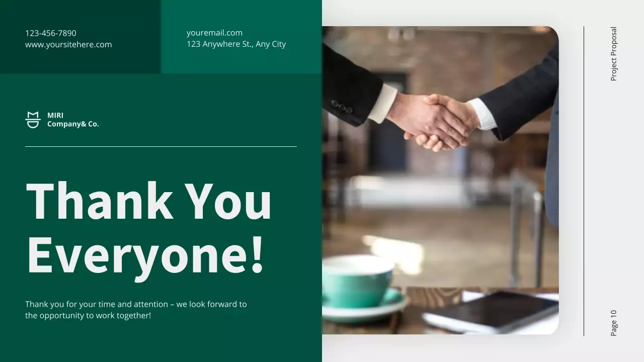 Apresentação do documento de proposta do projeto profissional verde