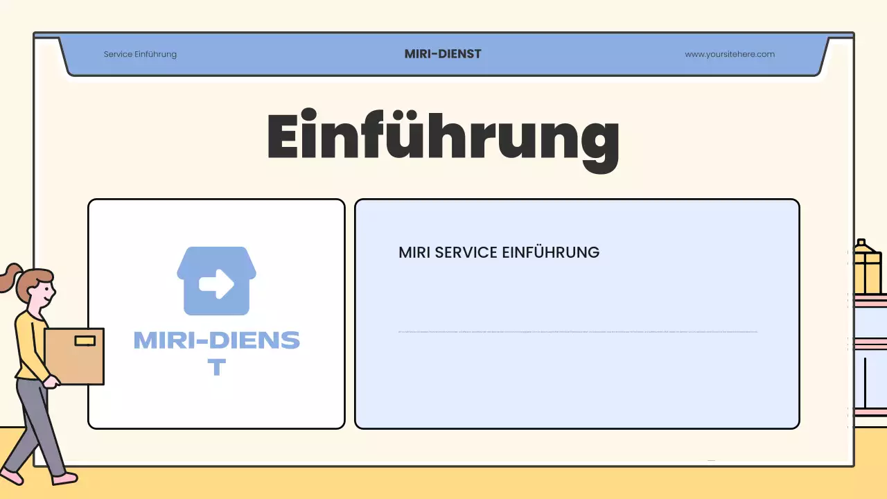 beige moderne Umzugsanzeige