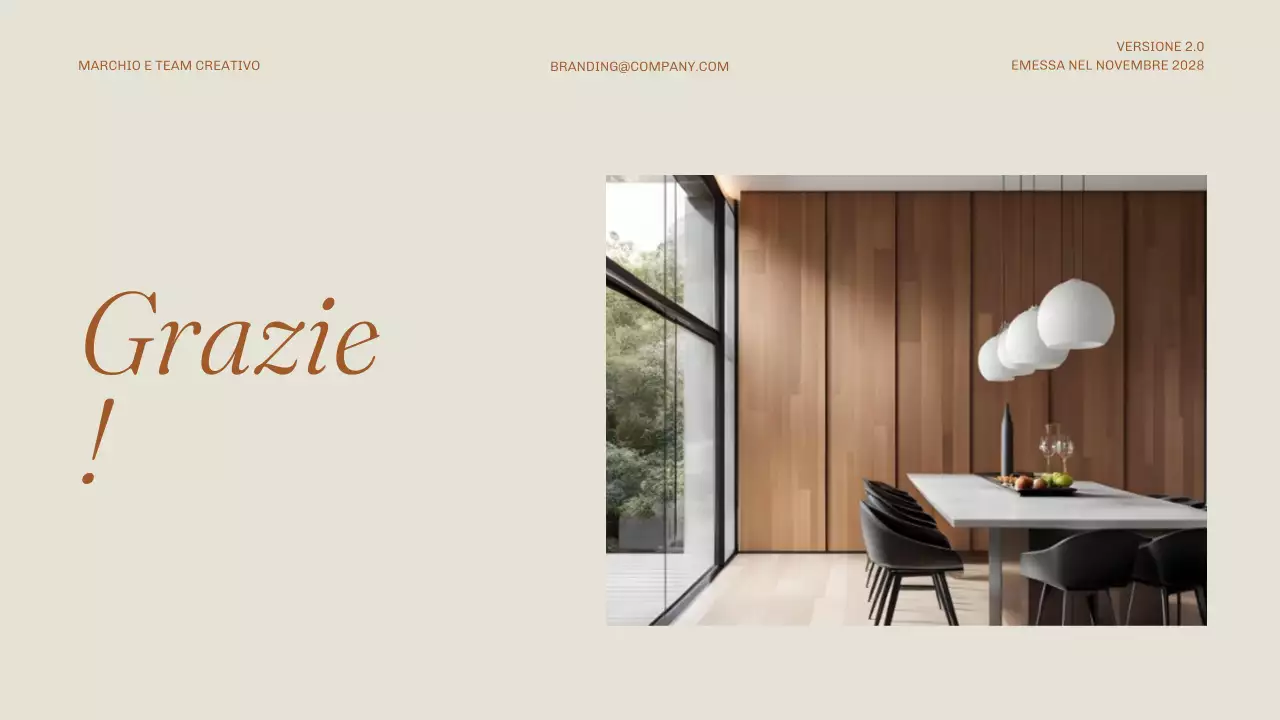 linea guida del marchio minimalista beige