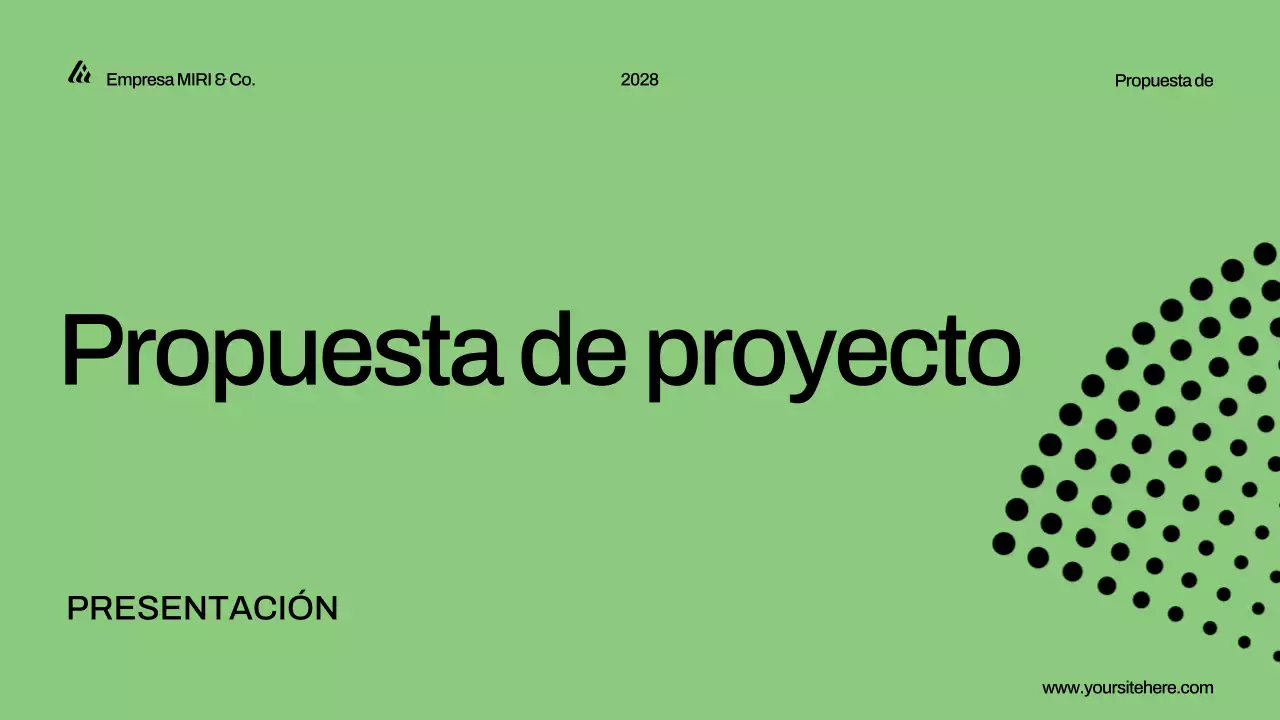 presentación de la propuesta de proyecto green modern