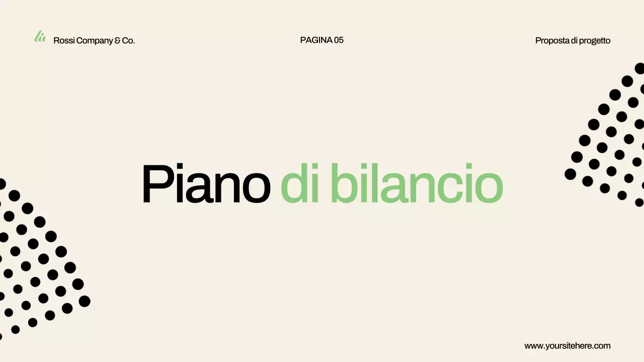 presentazione della proposta di progetto verde moderno