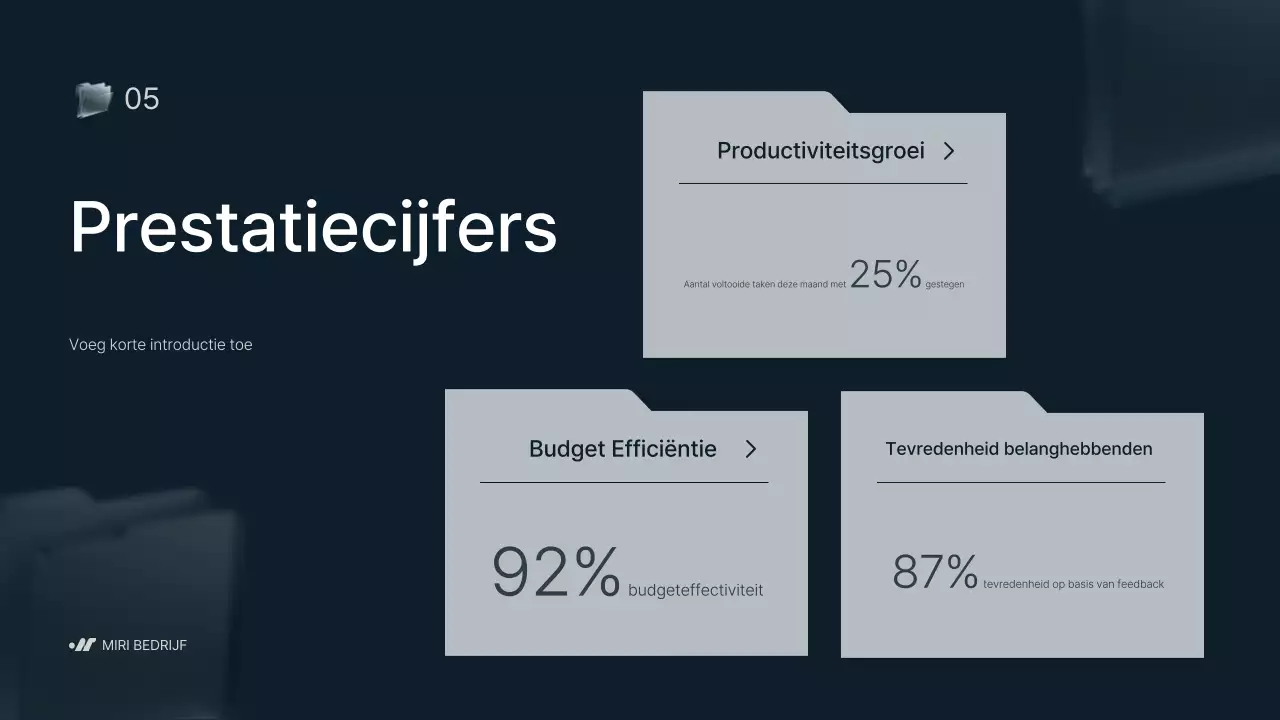 grijs modern bedrijfsrapport