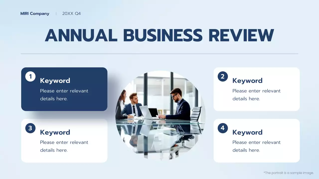 Blue Professional Business Report Presentation
