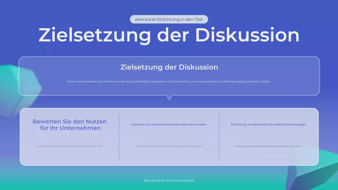 blaue moderne Geschäftsanzeige